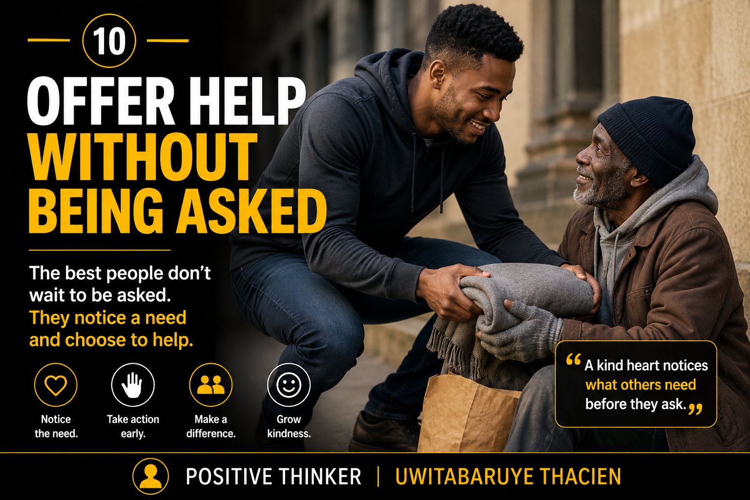 Offer Help Without Being Asked